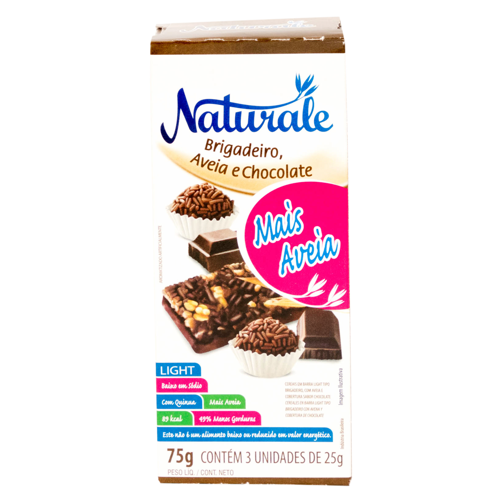 Barra Cereal Light Brigadeiro Avena Y Chocol Grx Un Naturale Caja