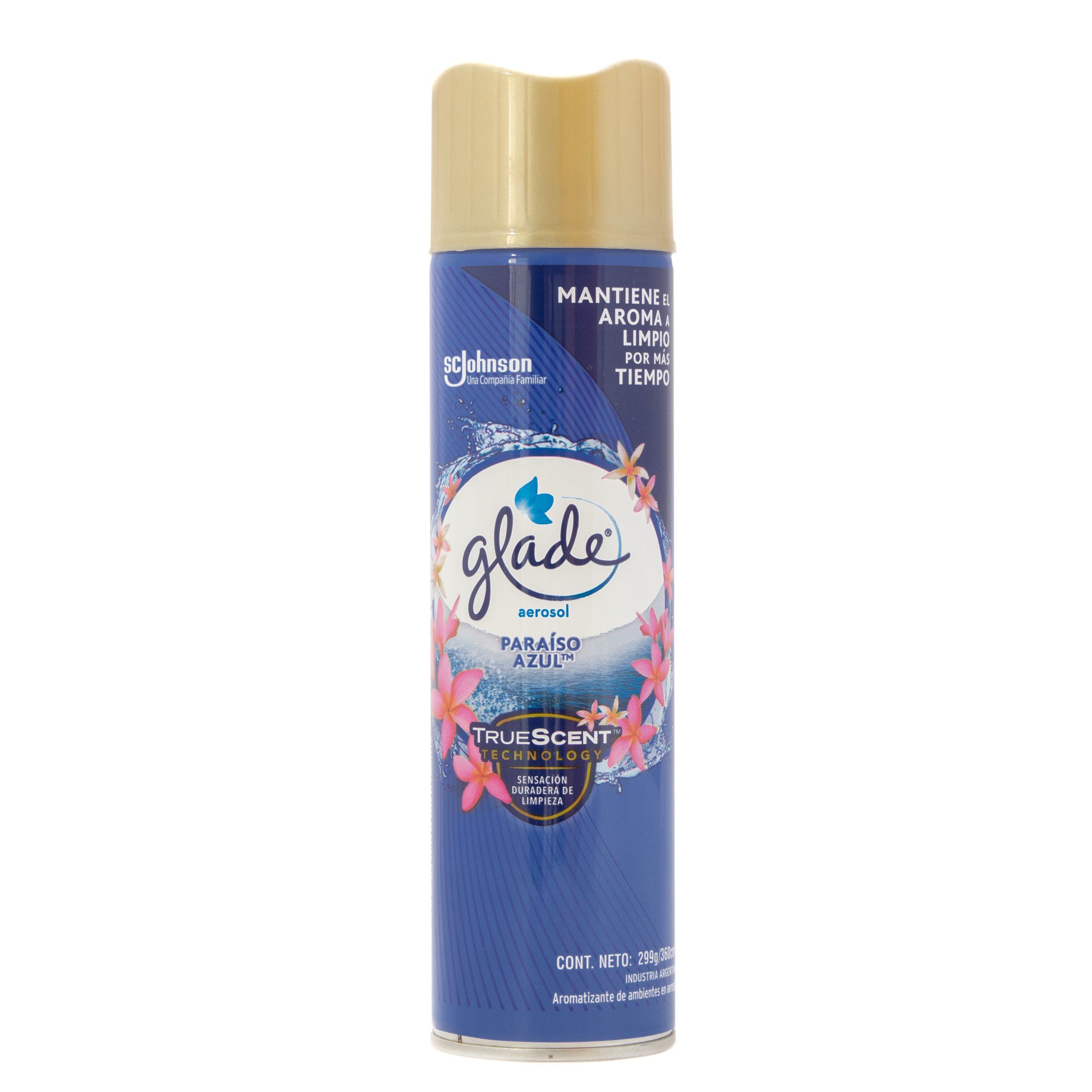 GLADE PARAISO AZUL AROMATIZANTE DE AMBIENTES EN AEROSOL 299 GR