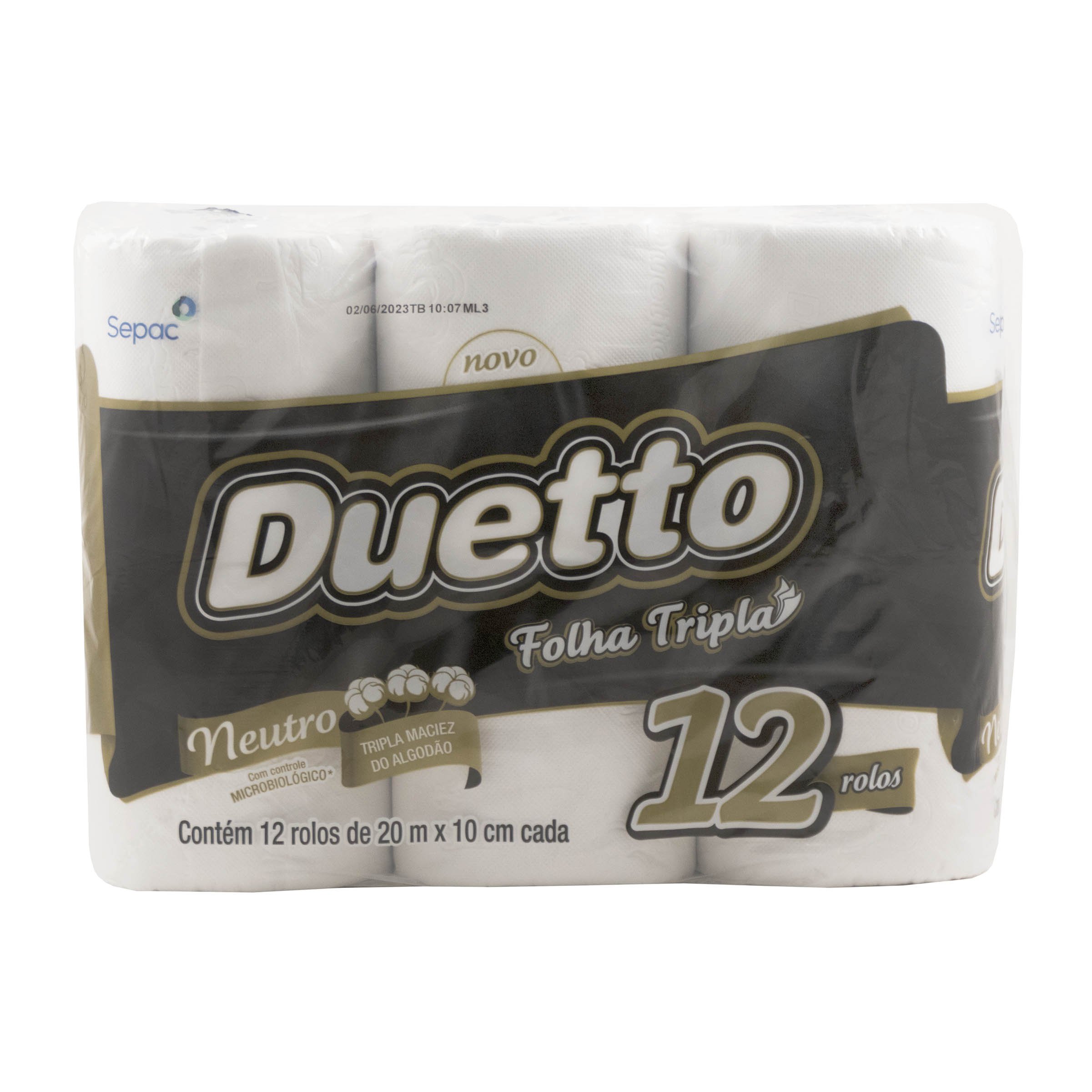 PAPEL HIGIE NEUTRO 3HJ DUETTO 12ROLLOS Superseis Online